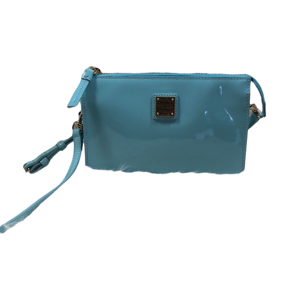 Authentic Dooney & Bourke Blue  Leather Crossbody